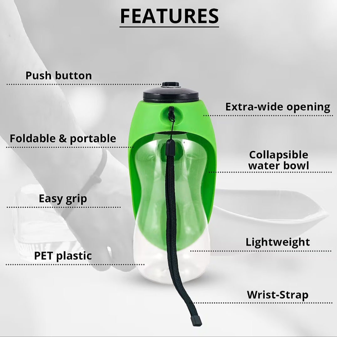 Fold-A-Bowl Portable Pet Water Bottle & Bowl 💧🐶