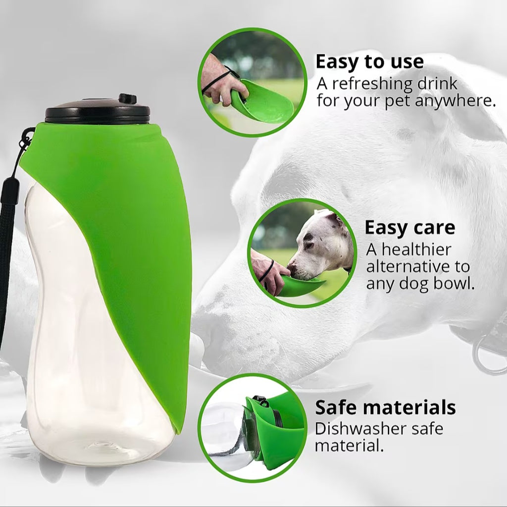 Fold-A-Bowl Portable Pet Water Bottle & Bowl 💧🐶